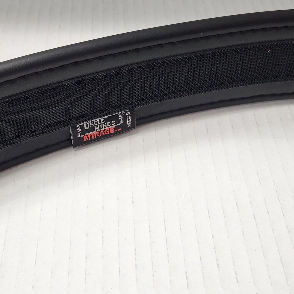 Uncle Mike’s Mirage Plain Ultra 2" Duty Belt Medium 32"-36" Black Nylon 7077-1 - Picture 2 of 8